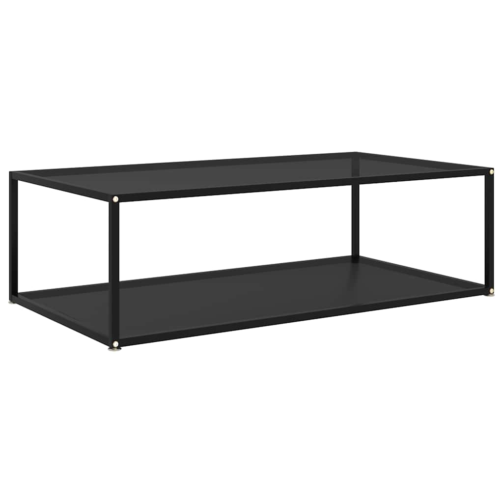 Vidaxl salontafel 120x60x35 cm gehard glas zwart