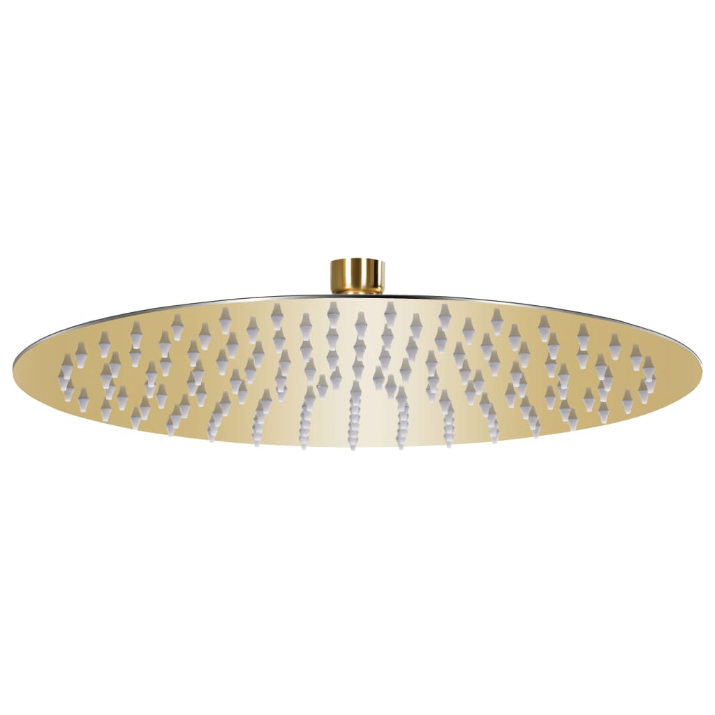 Vidaxl Regenduschkopf rund 30 cm Edelstahl Gold gefärbt