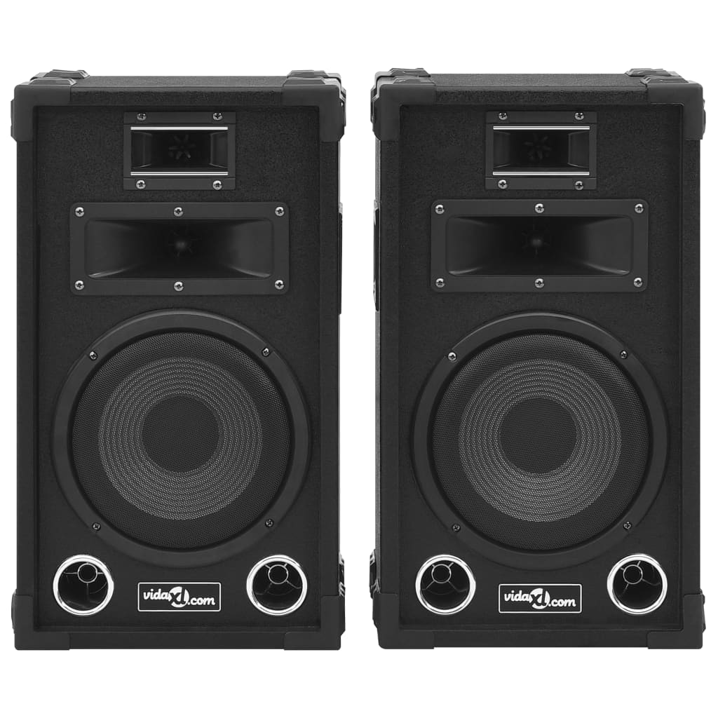 Vidaxl HiFi-Bühnenlautsprecher 2 Stück passiv professionell 800 W schwarz
