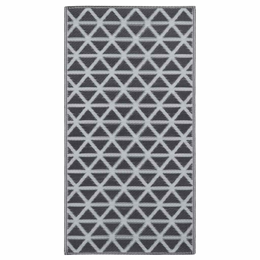 Vidaxl außerhalb des Teppichs Arakil 80x150 cm pp schwarz