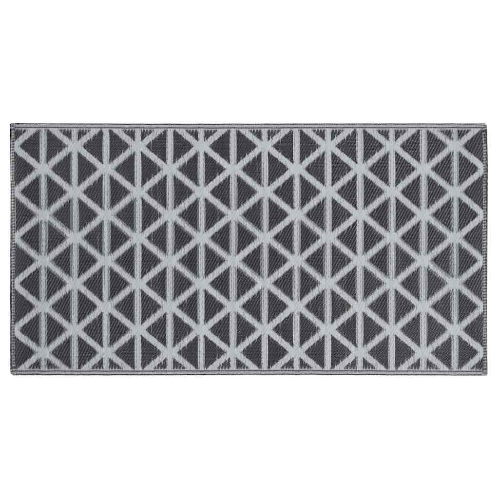 Vidaxl außerhalb des Teppichs Arakil 80x150 cm pp schwarz
