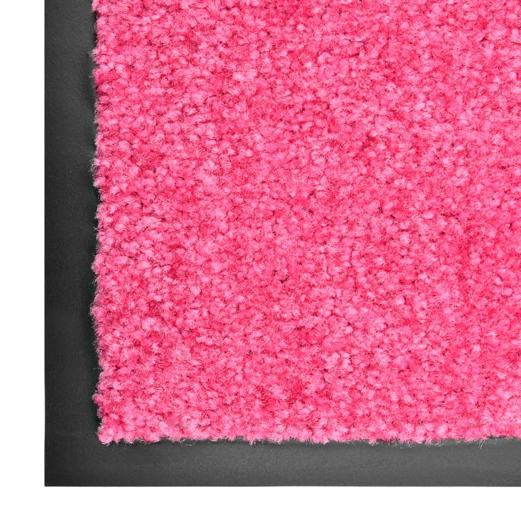 VIDAXL PORTOMAT WASSABLE 60x90 cm Pink