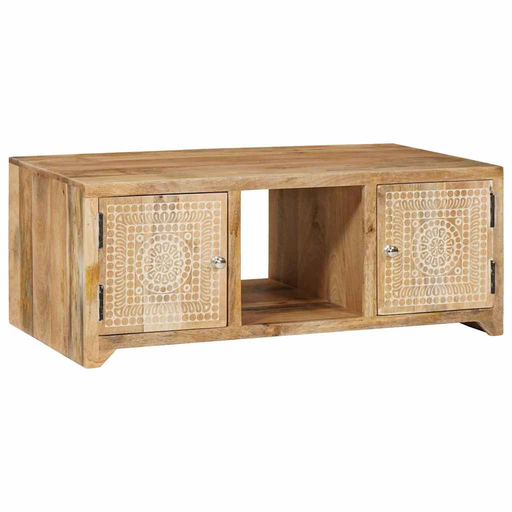 Vidaxl salontafel 90x50x35 cm massief mangohout
