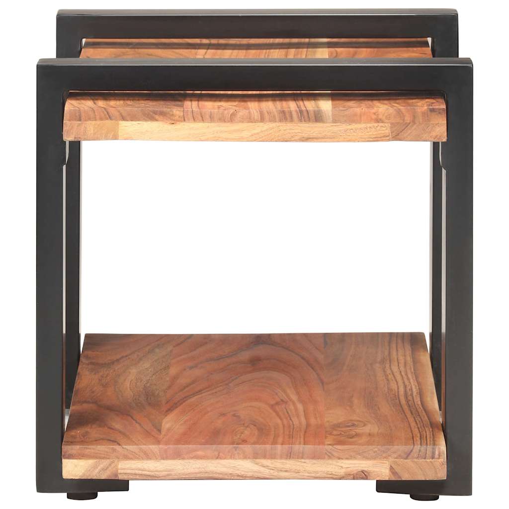 Vidaxl nachtkastje 50x40x40 cm massief acaciahout