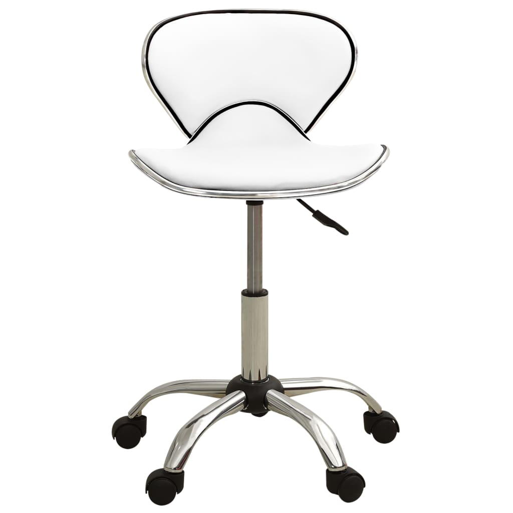 VidaXL Salonhocker Kunstleder weiß