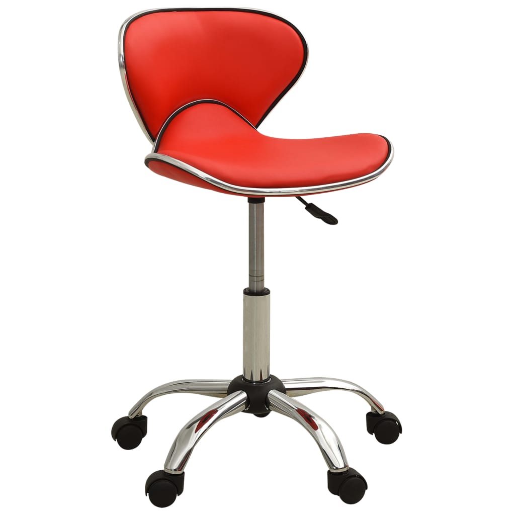 VidaXL Salonhocker Kunstleder rot