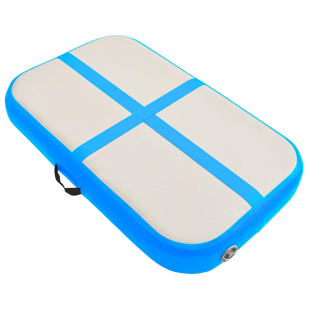 Vidaxl gymnastics mat with pump inflatable 60x100x20 cm PVC blue