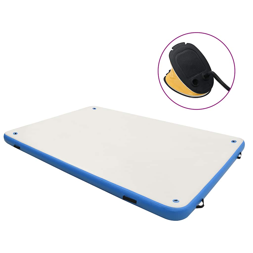 Vidaxl leicht aufblasbar 200x150x15 cm blau und weiß