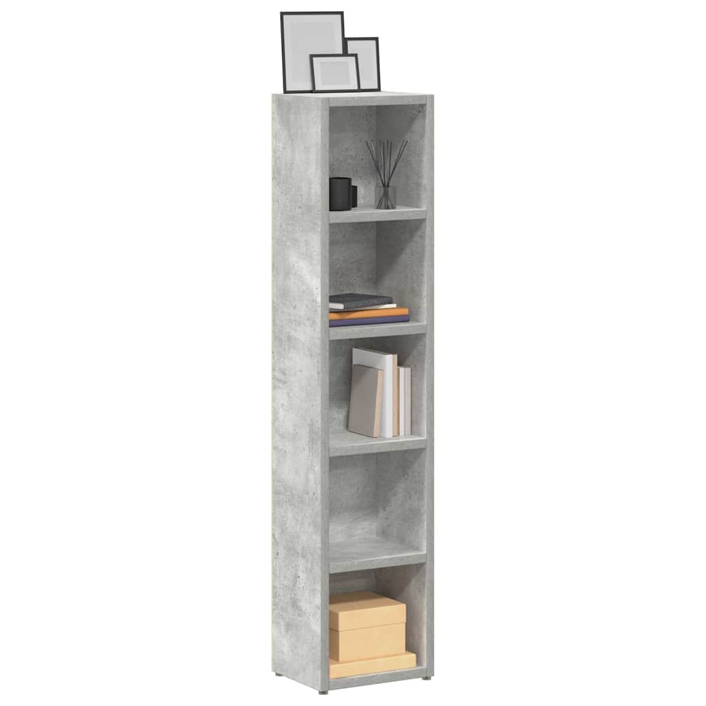 Vidaxl cd-kasten 2 st 21x16x93,5 spaanplaat betongrijs