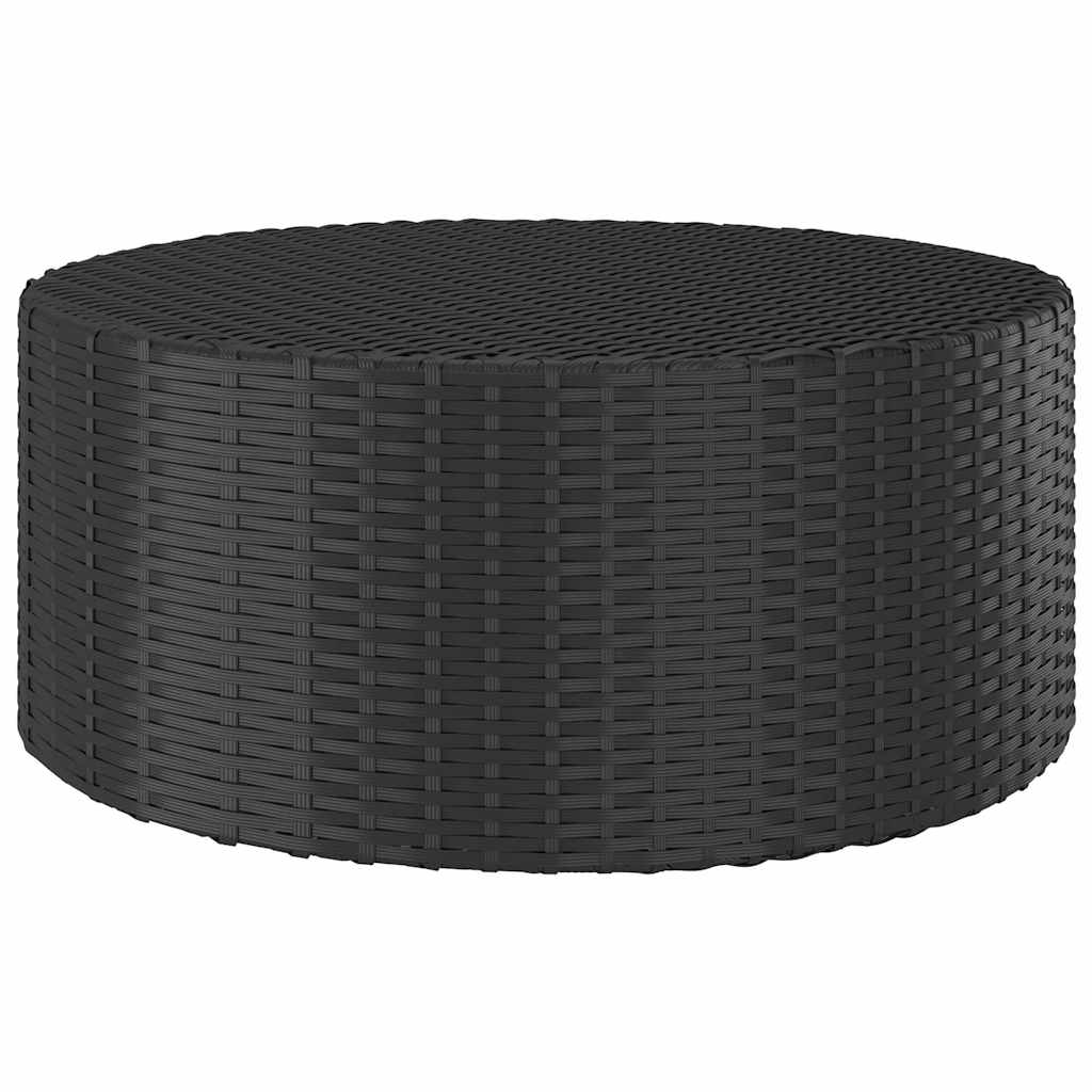 Vidaxl salontafel 68x68x30 cm poly rattan zwart