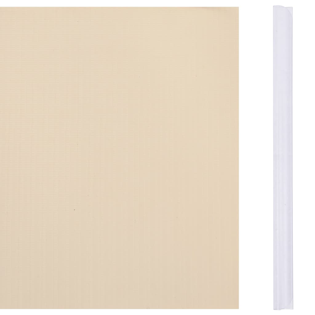 Vidaxl Garden Screen 35x0.19 M PVC -Creme