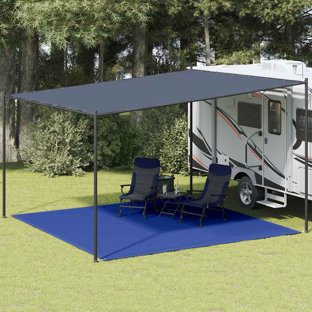Vidaxl Zelt Teppich 400x400 cm HDPE Blau
