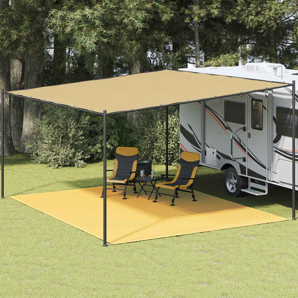 Vidaxl Zelt Teppich 400x500 cm Beige