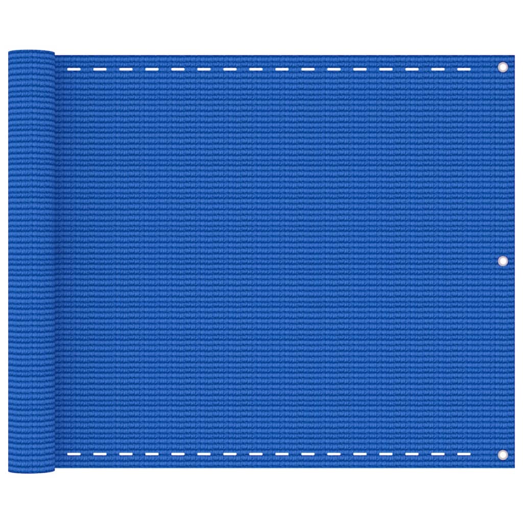Vidaxl Balkon Bildschirm 75x400 cm HDPE Blau