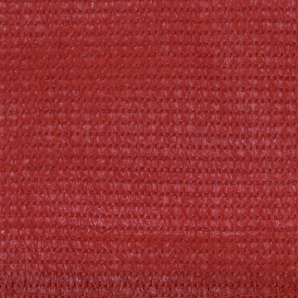 Vidaxl Balkon Bildschirm 75x400 cm HDPE -Rot