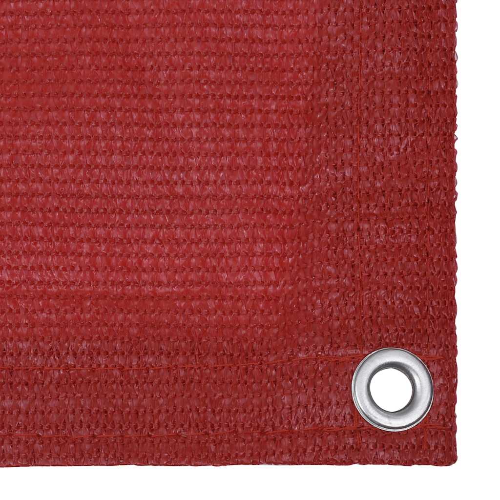 Vidaxl Balkon Bildschirm 90x400 cm HDPE -Rot