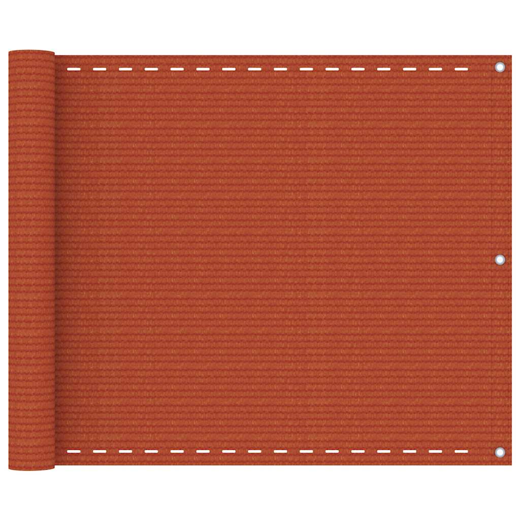 Vidaxl Balkon Bildschirm 75x500 cm HDPE Oranje