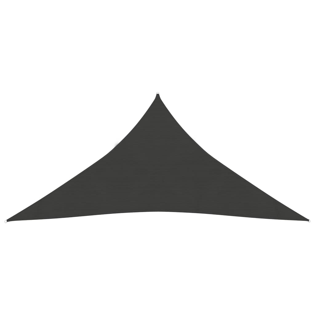 Vidaxl Zonnezeil 160 g m² 5x7x7 M HDPE -Anthrazit -gelöscht