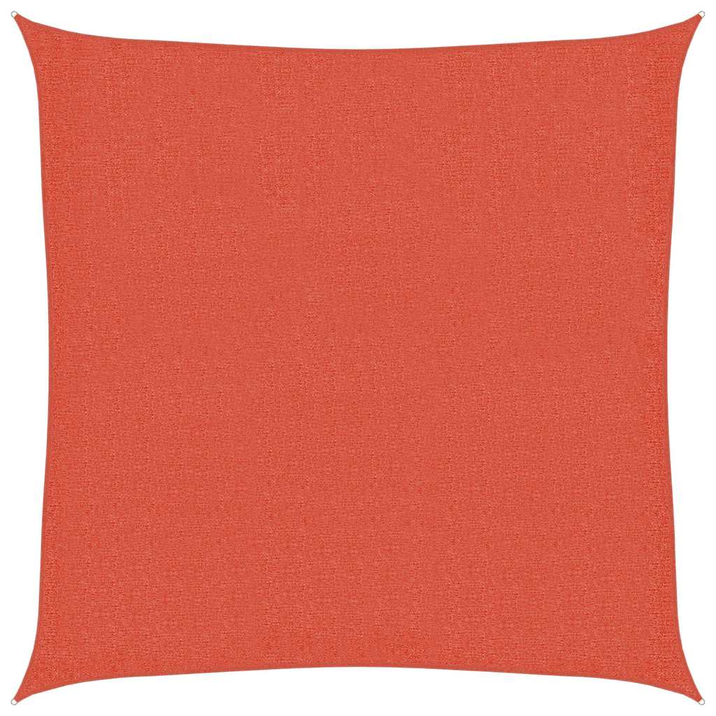 Vidaxl zonnezeil 160 g m² vierkant 3,6x3,6 m hdpe terracottakleurig