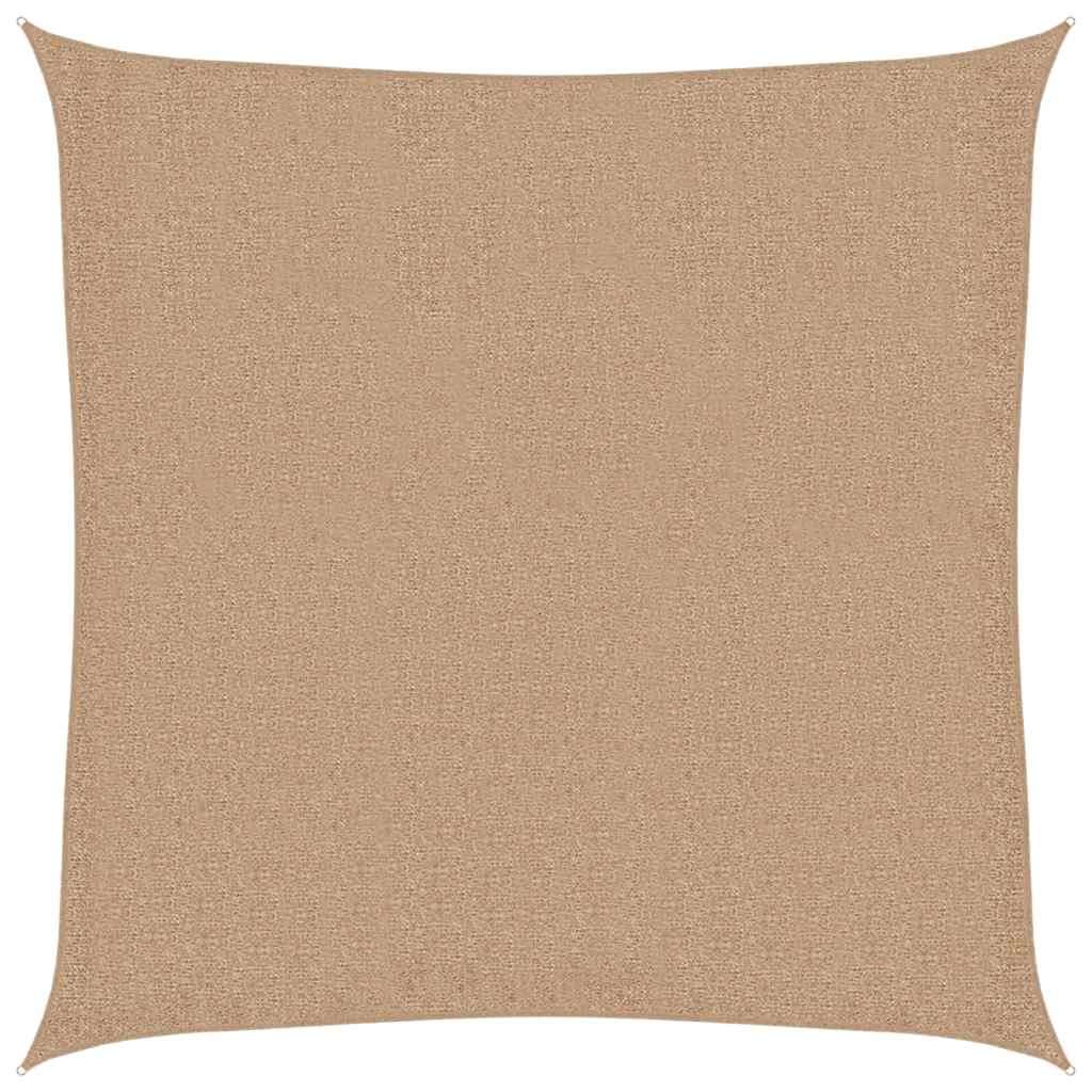 Vidaxl Zonnezeil 160 g m² 3x3 M HDPE Taupe