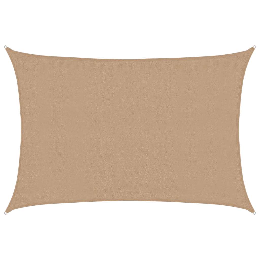 Vidaxl Zonnezeil 160 g m² 3,5 x 4,5 M HDPE Taupe