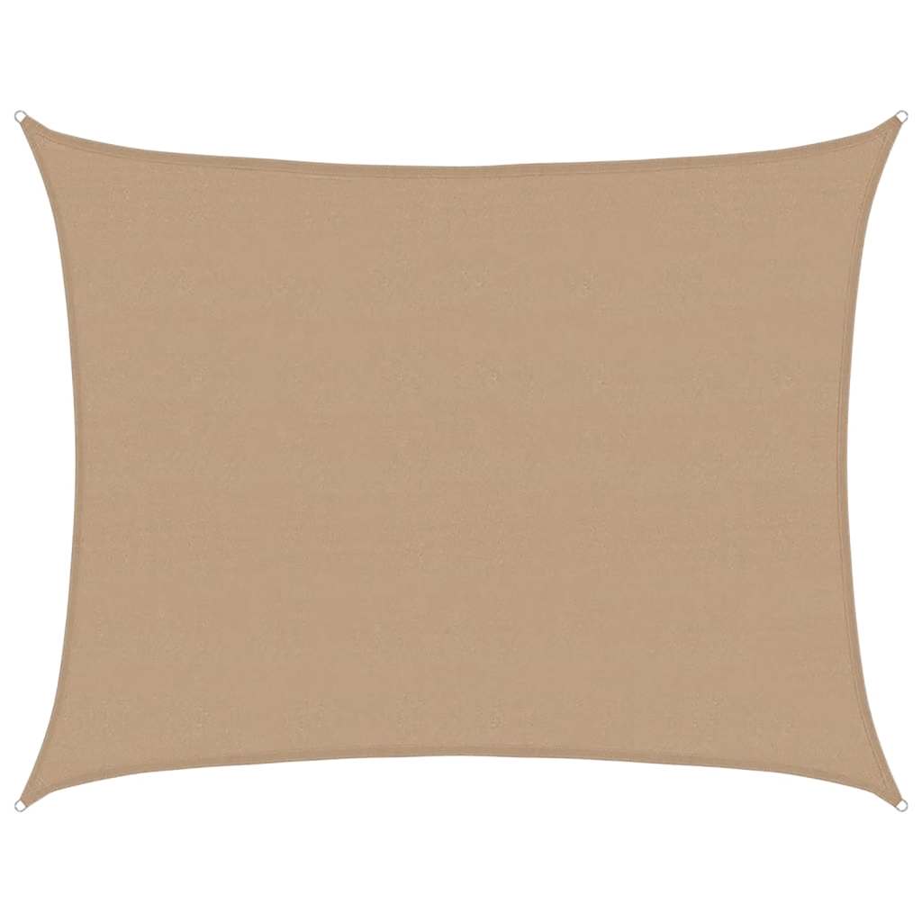 Vidaxl Zonnezeil 160 g m² 6x7 M HDPE Taupe