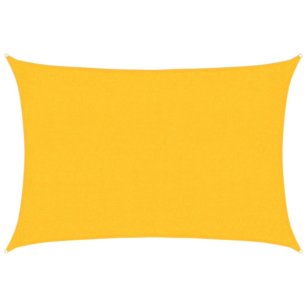 Vidaxl Zonnezeil 160 g m² rechteckig 2x2,5 M HDPE Gelb
