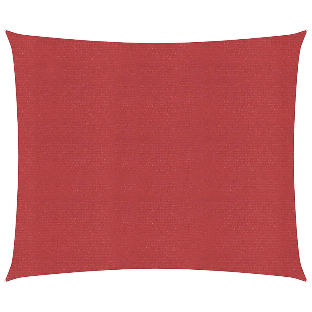 Vidaxl zonnezeil 160 g m² 6x6 m hdpe rood