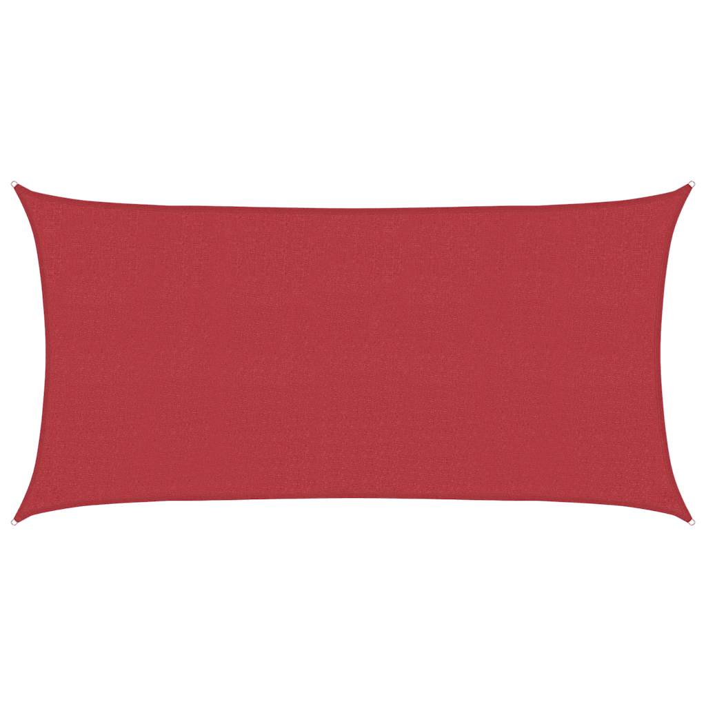 Vidaxl Zonnezeil 160 g m² 2x3,5 M HDPE -Rot