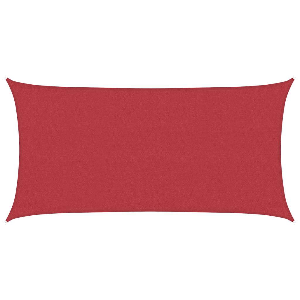 Vidaxl Zonnezeil 160 g m² 3x6 M HDPE -Rot