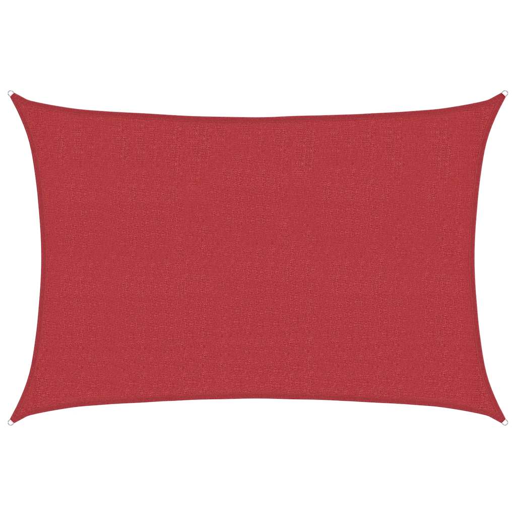 Vidaxl Zonnezeil 160 g m² 4x5 M HDPE -Rot