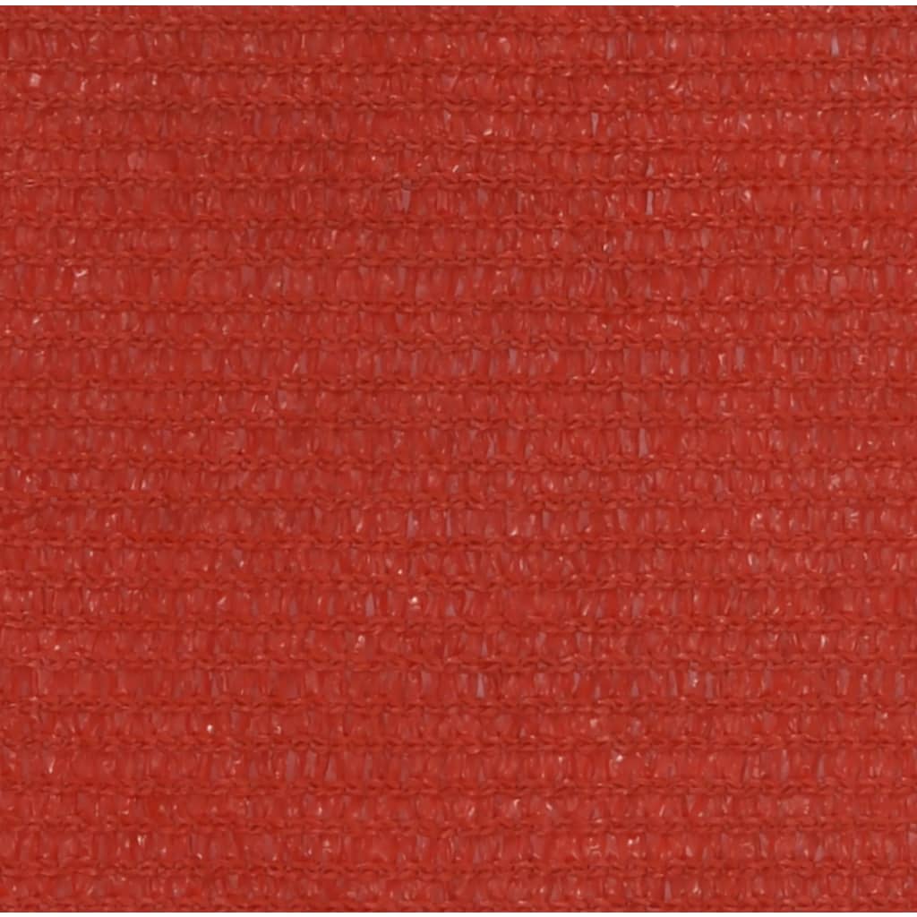 Vidaxl Zonnezeil 160 g m² 4,5 x 4,5 x 4,5 M HDPE -Rot