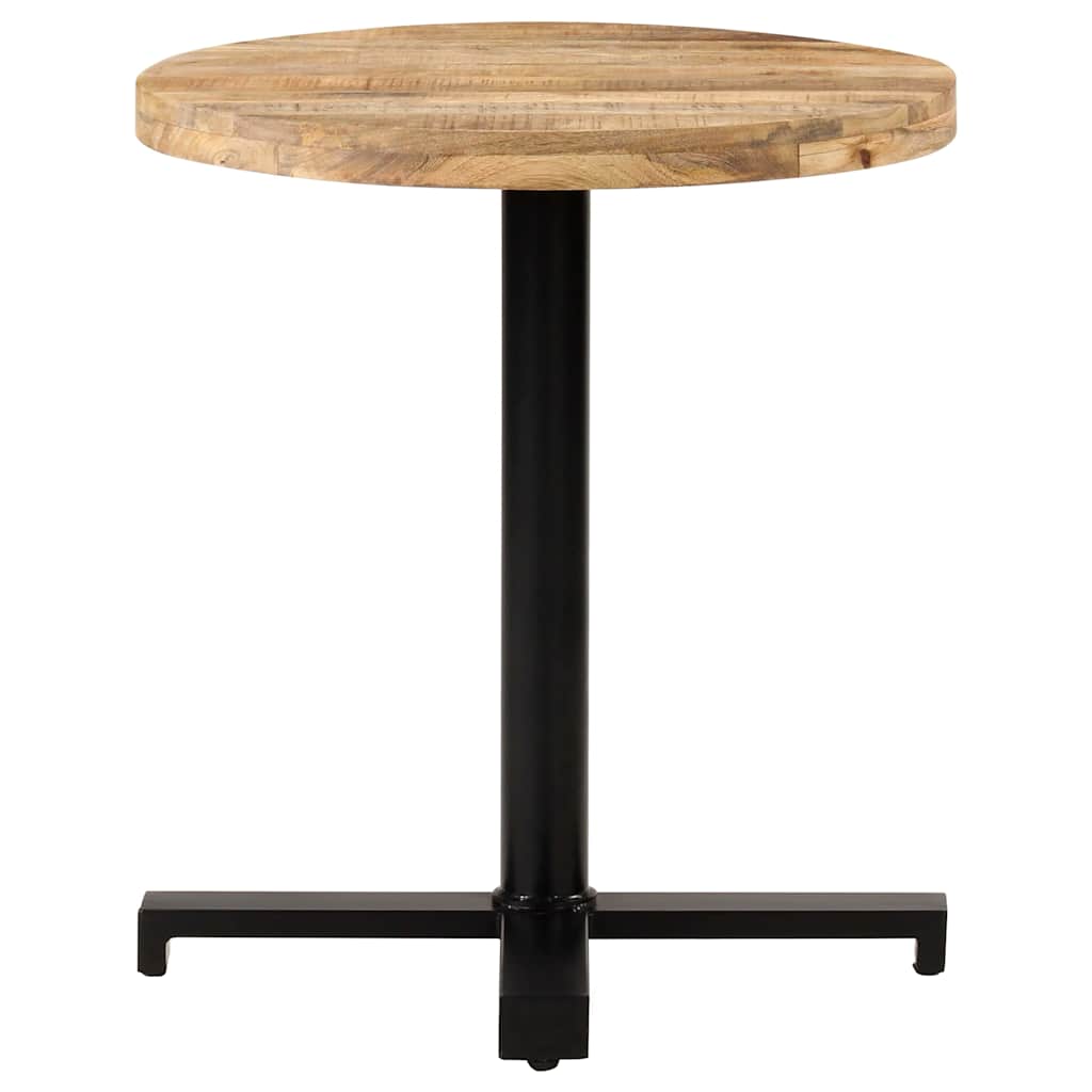 Vidaxl bistrotafel rond ø70x75 cm ruw mangohout