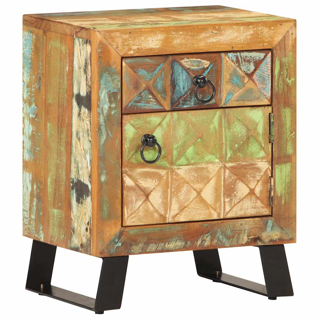 Vidaxl nachtkastje 40x30x50 cm massief gerecycled hout