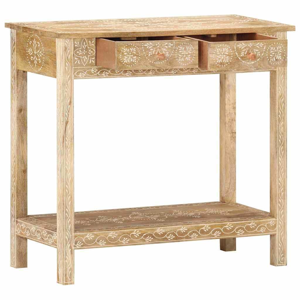 Vidaxl wandtafel 80x35x74 cm massief mangohout
