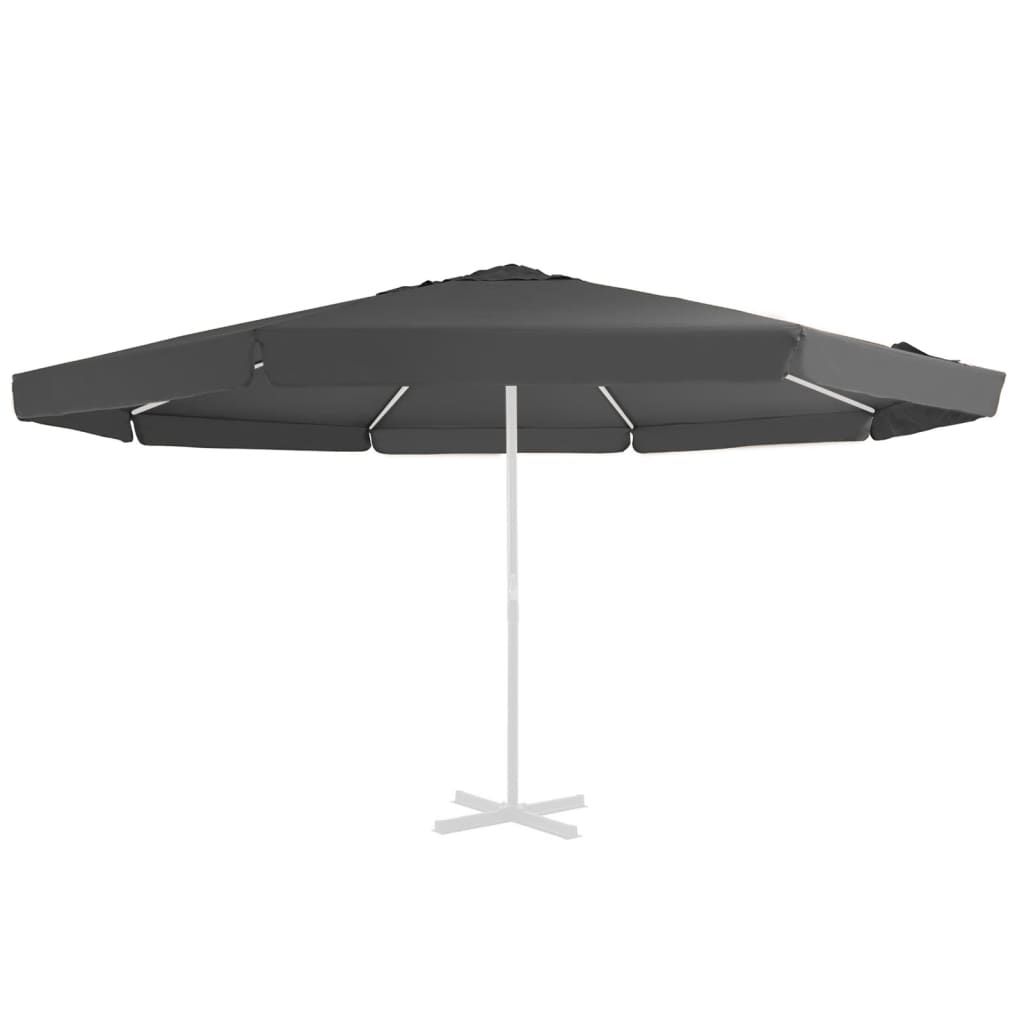 VIDAXL -Ersatztuch für Parasol 515 cm Anthrazit -geläutet