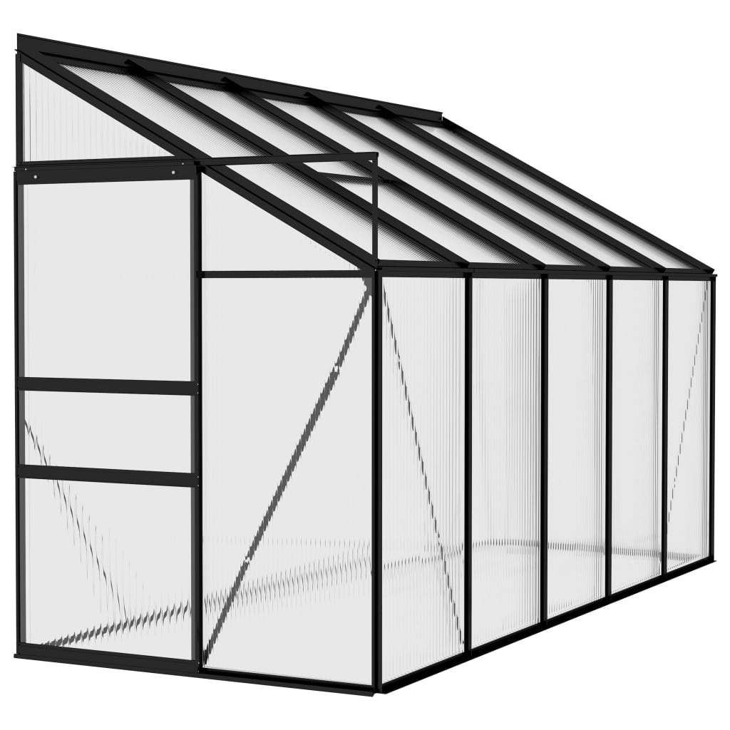 VidaXL Gewächshaus 6,23 m³ Aluminium Anthrazit