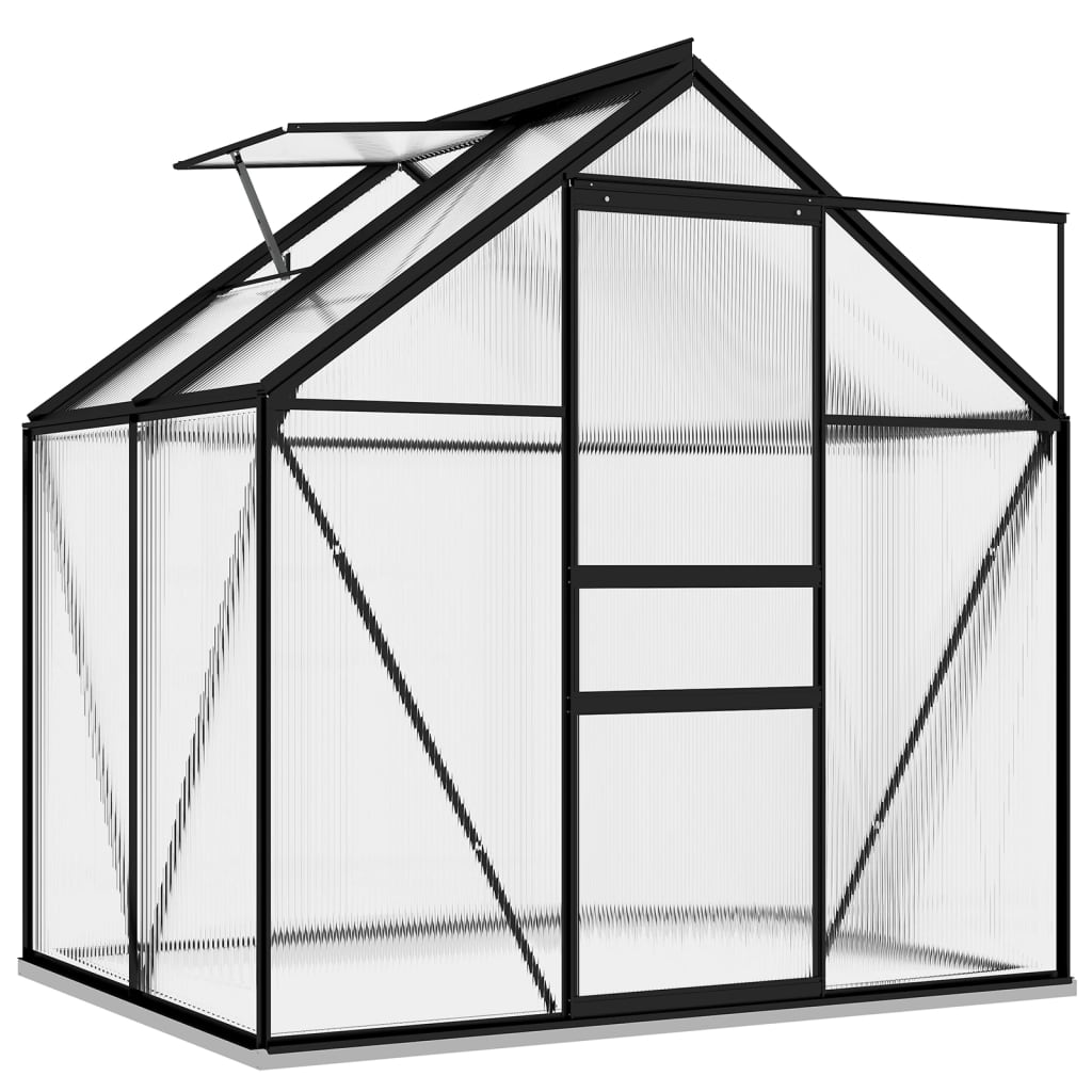 Vidaxl Gartengewächshaus 2,47 m³ Aluminium Anthrazit