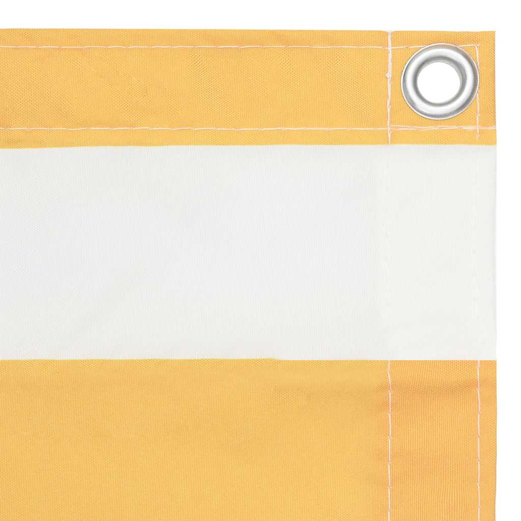 Vidaxx Balkonschirm 75x500 cm Oxford-Stoff weiß und gelb