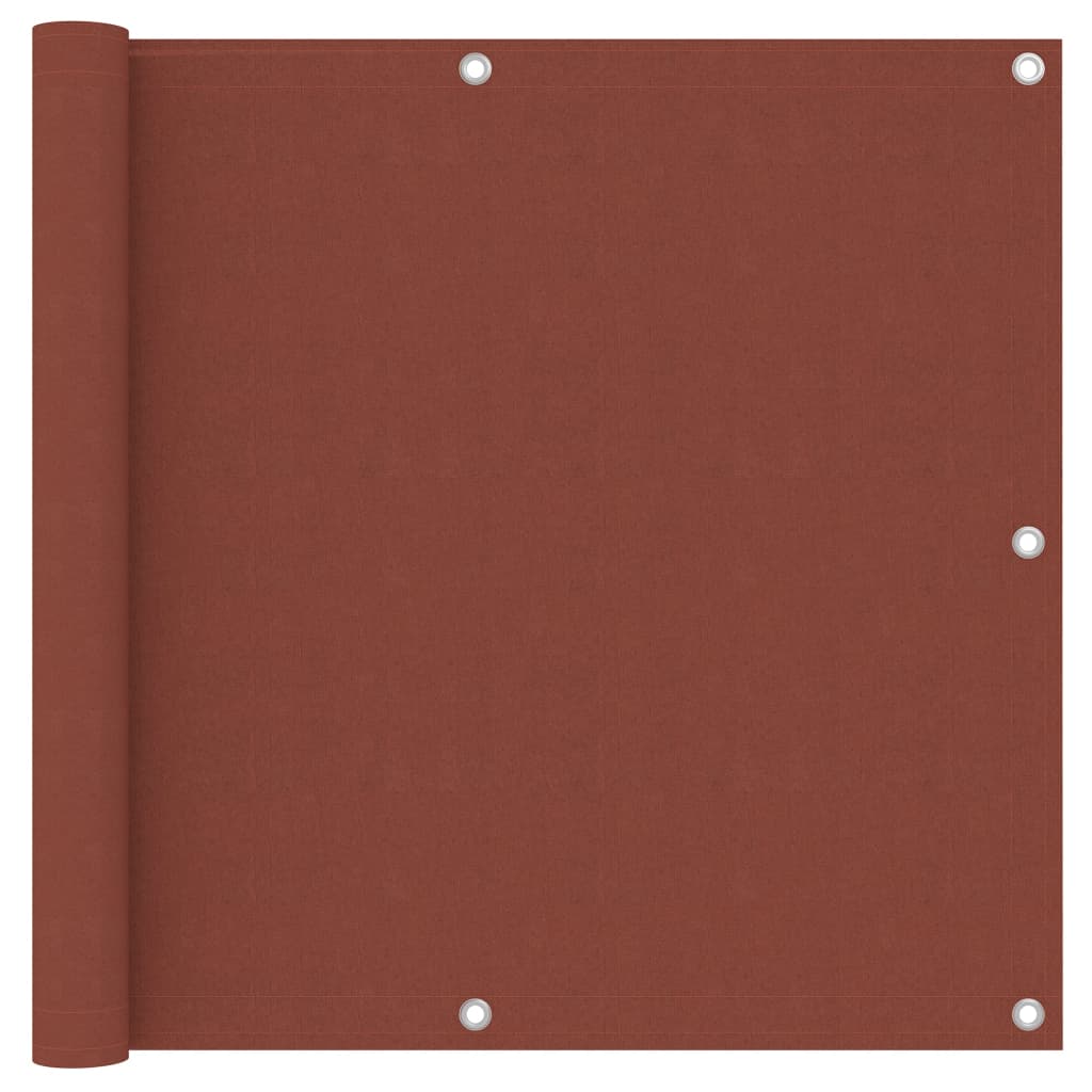 Vidaxl Balkon Bildschirm 90x300 cm Oxford Fabric Terrakotta