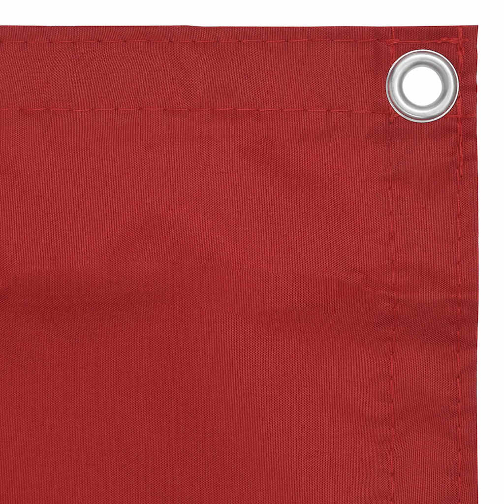 Vidaxl Balkon Bildschirm 75x500 cm Oxford Stoff rot