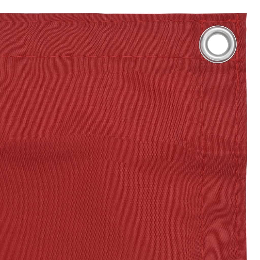 Vidaxl Balkon Bildschirm 120x400 cm Oxford Stoff rot