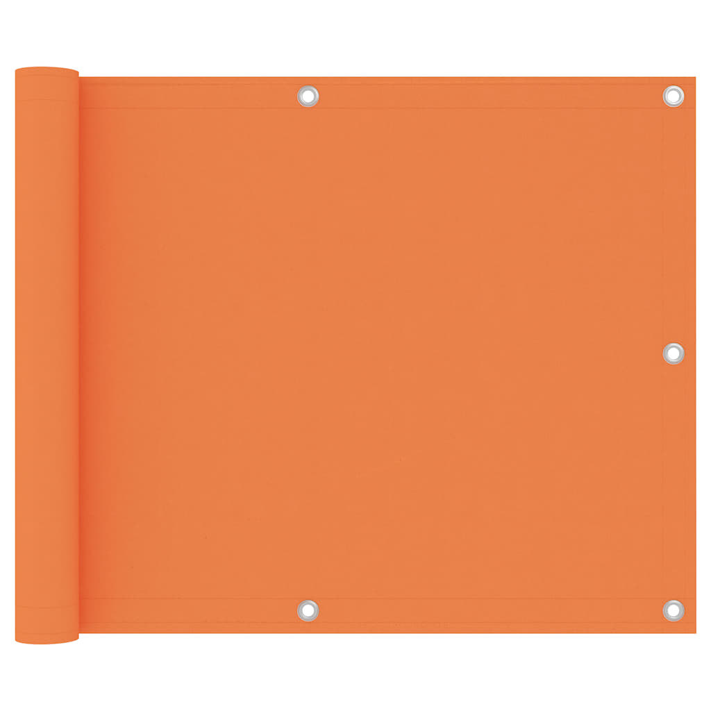 Vidaxl Balkon Bildschirm 75x600 cm Oxford Fabric Orange