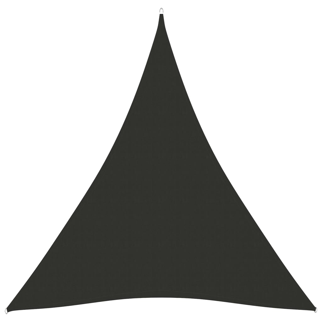 Vidaxl Sunshade Triangular 4x5x5 M Oxford Stoffanthrazit -gelöscht