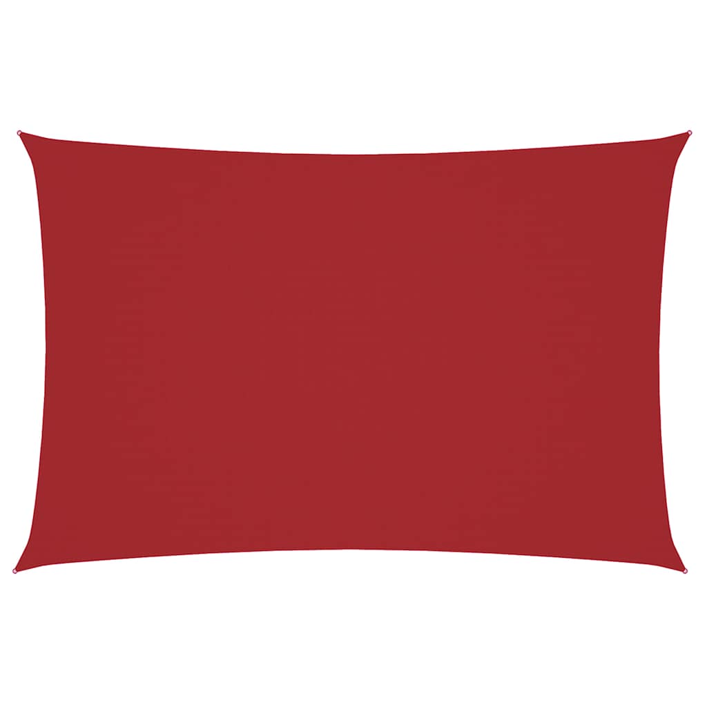 Vidaxl zonnescherm rechthoekig 2x4 m oxford stof rood