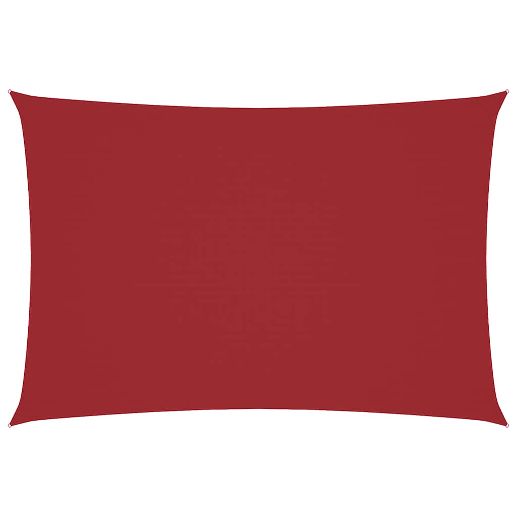 Vidaxl zonnescherm rechthoekig 2,5x4,5 m oxford stof rood