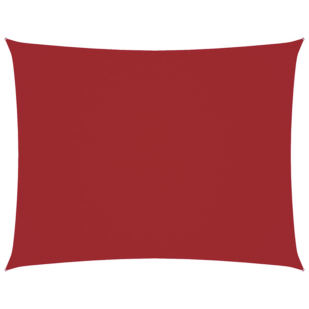 Vidaxl zonnescherm rechthoekig 3,5x4,5 m oxford stof rood