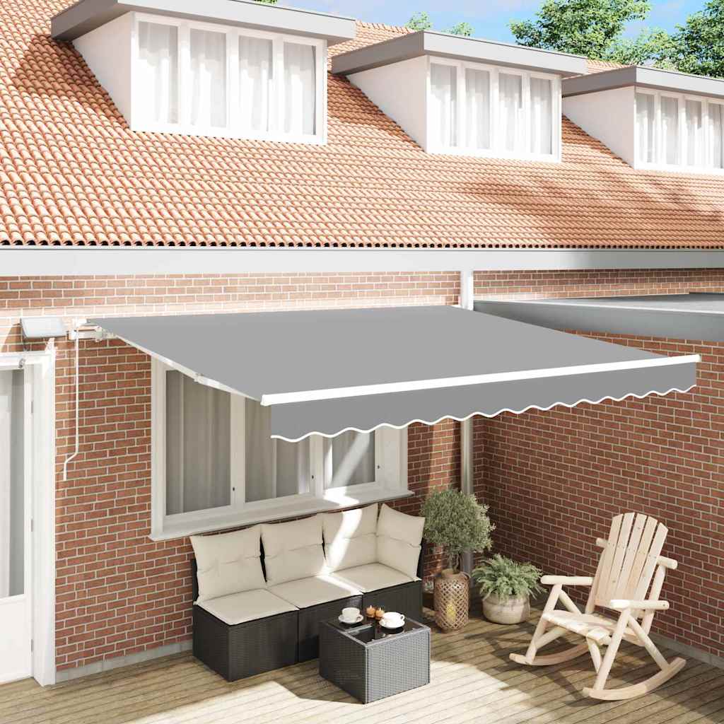 Vidaxl zijde frame met led-striplichten wit 350 x 250 cm aluminium