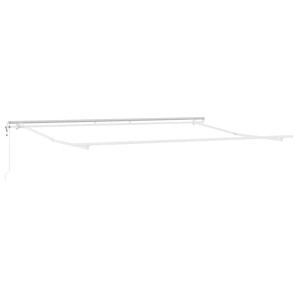 Vidaxl zijde frame wit 450 × 300 cm aluminium
