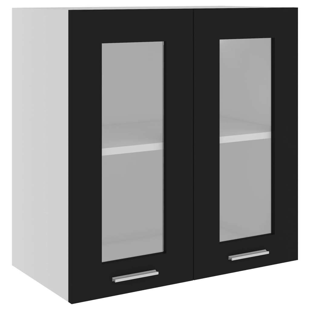 Vidaxl bovenkast lyon 60x31x60 cm bewerkt hout zwart